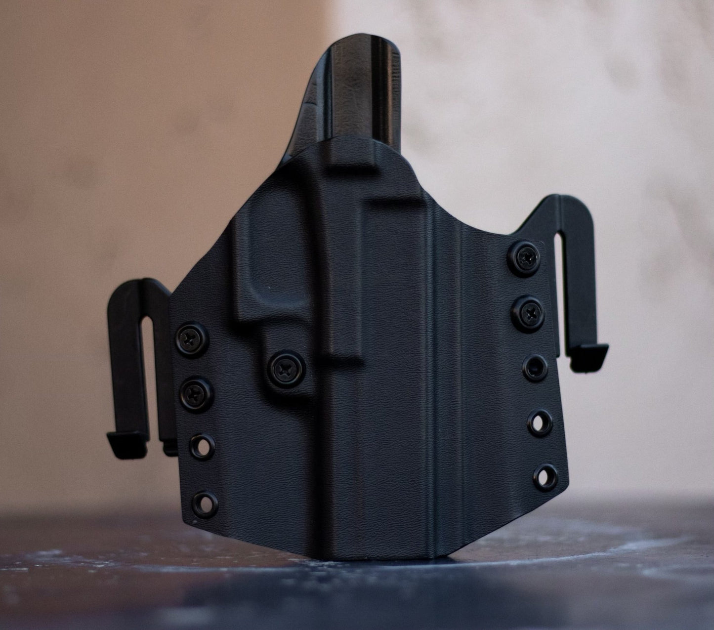 Atlas - High Carry OWB Holster - Comfort and Concealment in Every Carry - DEFCON 1 GEAR[Gun Model] [Holster Type] Kydex Holster - [Hand] Draw - Made in Arizona - DEFCON 1 GEAR