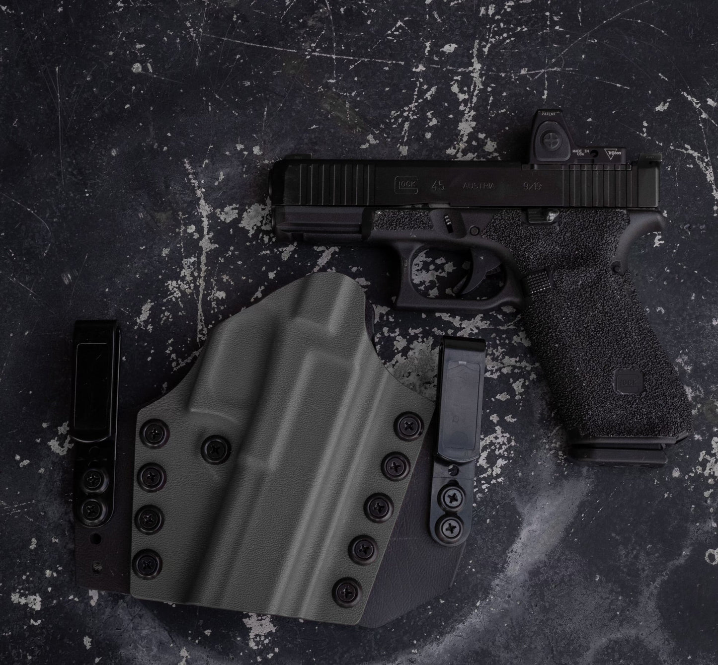 Peacekeeper IWB Holster - Secure, Comfortable Carry for Every Body Type - DEFCON 1 GEAR[Gun Model] [Holster Type] Kydex Holster - [Hand] Draw - Made in Arizona - DEFCON 1 GEAR