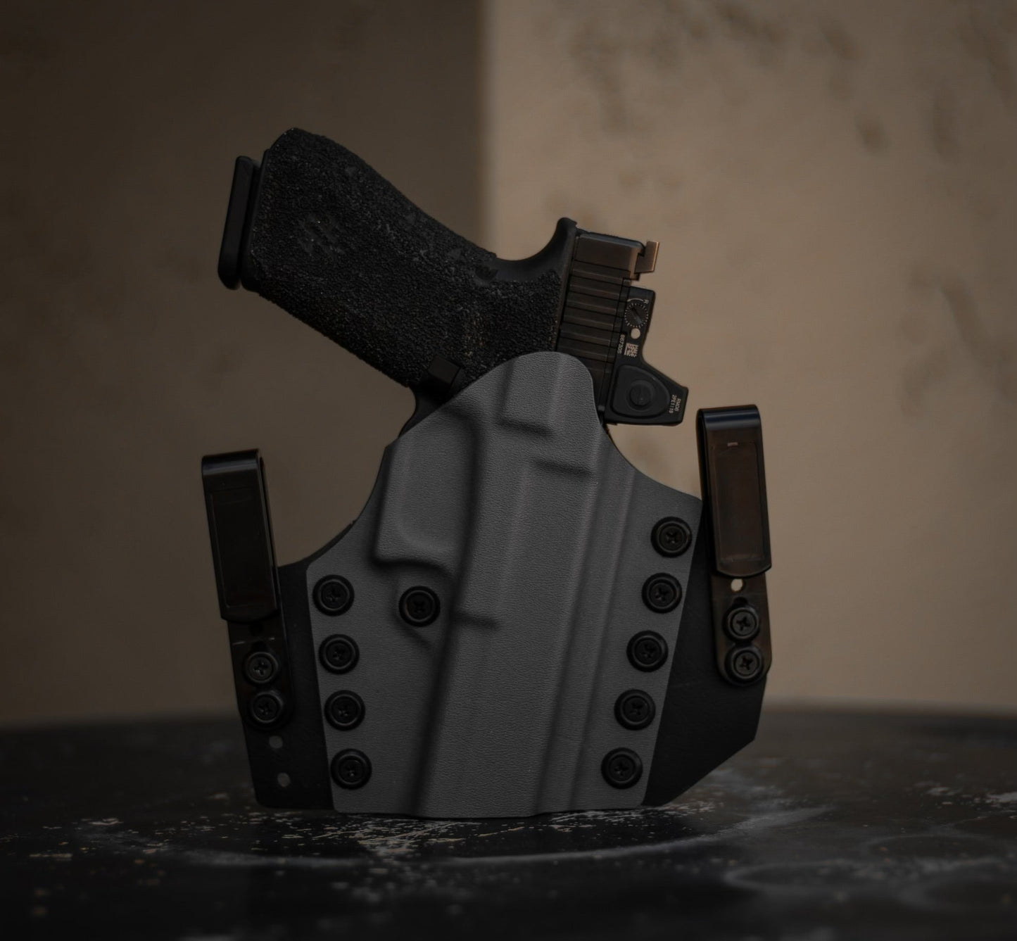 Peacekeeper IWB Holster - Secure, Comfortable Carry for Every Body Type - DEFCON 1 GEAR[Gun Model] [Holster Type] Kydex Holster - [Hand] Draw - Made in Arizona - DEFCON 1 GEAR