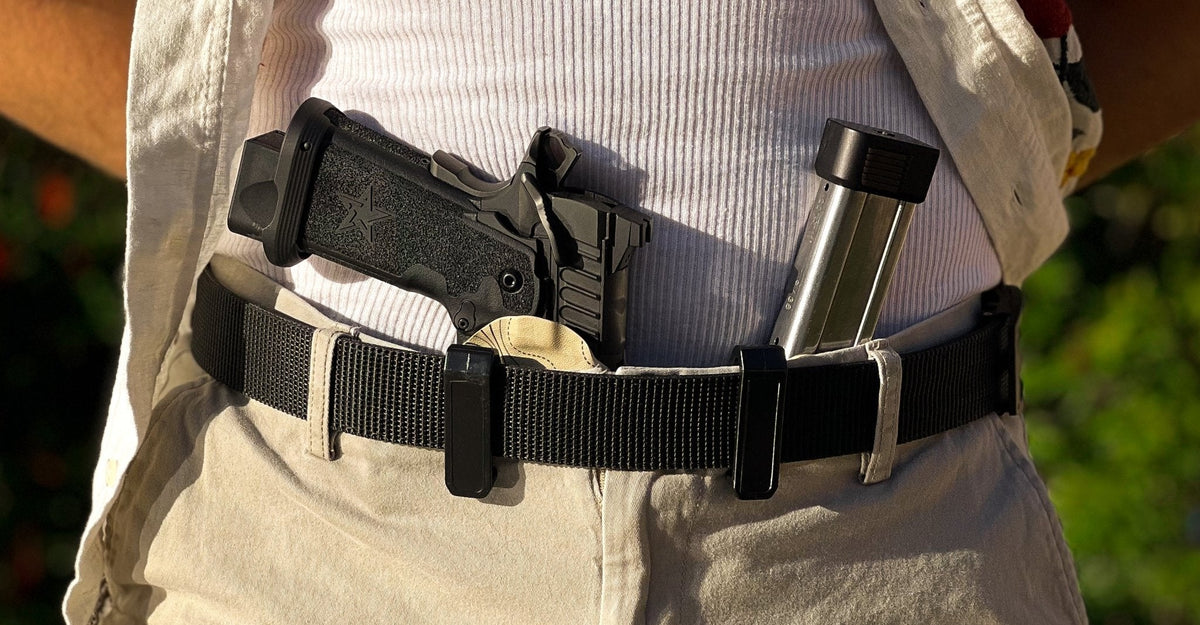 Trident II AIWB Holster - Adjustable, Comfortable Concealment - DEFCON 1 GEAR[Gun Model] [Holster Type] Kydex Holster - [Hand] Draw - Made in Arizona - DEFCON 1 GEAR