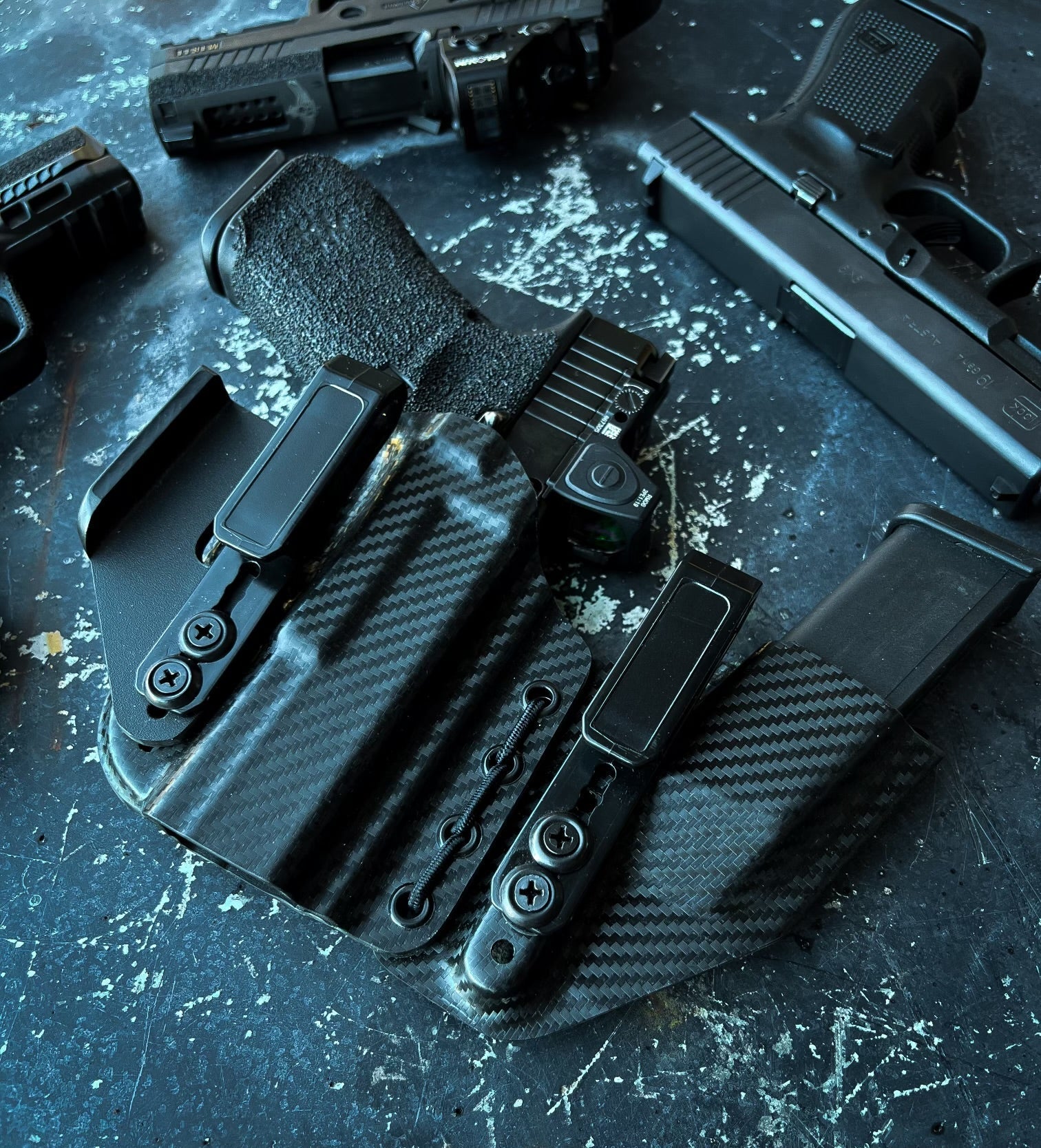 Trident II AIWB Holster - Adjustable, Comfortable Concealment - DEFCON 1 GEAR[Gun Model] [Holster Type] Kydex Holster - [Hand] Draw - Made in Arizona - DEFCON 1 GEAR