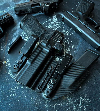 Trident II AIWB Holster - Adjustable, Comfortable Concealment - DEFCON 1 GEAR[Gun Model] [Holster Type] Kydex Holster - [Hand] Draw - Made in Arizona - DEFCON 1 GEAR