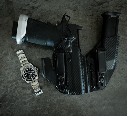 Trident II AIWB Holster - Adjustable, Comfortable Concealment - DEFCON 1 GEAR[Gun Model] [Holster Type] Kydex Holster - [Hand] Draw - Made in Arizona - DEFCON 1 GEAR