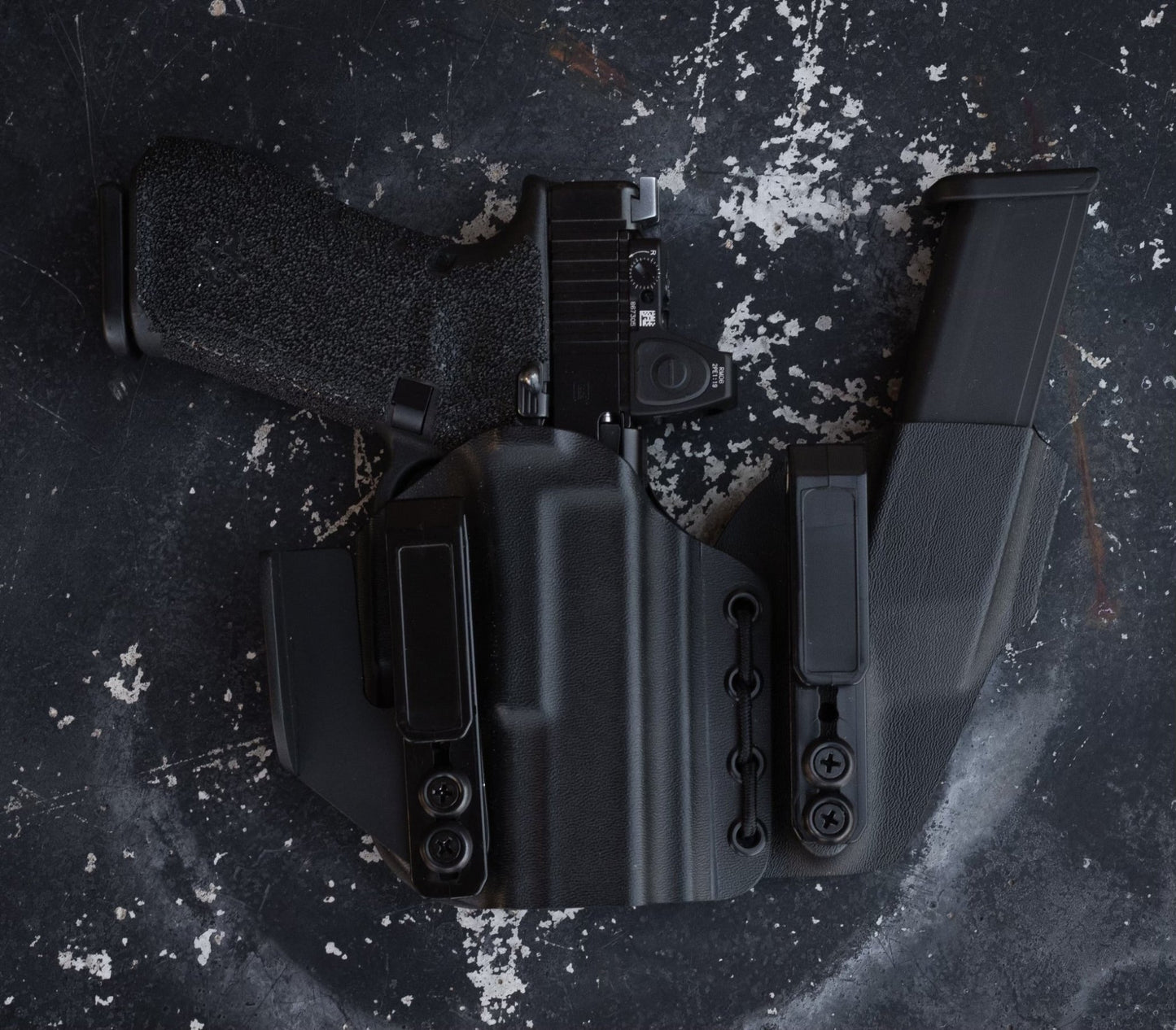 Trident II AIWB Holster - Adjustable, Comfortable Concealment - DEFCON 1 GEAR[Gun Model] [Holster Type] Kydex Holster - [Hand] Draw - Made in Arizona - DEFCON 1 GEAR