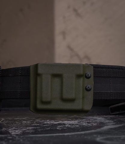 W68 OWB AR15 Magazine Carrier - Adjustable Retention and Versatile Carry Options - DEFCON 1 GEAR[Gun Model] [Holster Type] Kydex Holster - [Hand] Draw - Made in Arizona - DEFCON 1 GEAR